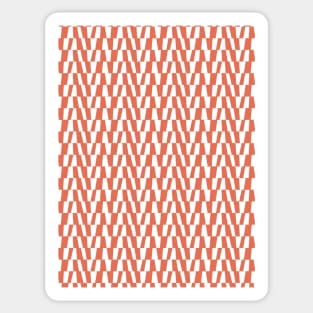 Orange Bold Geometric Pattern 3 Sticker